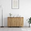 vidaXL Sideboard artisan eg 120 x 41 x 75 cm Konstrueret tr&aelig;