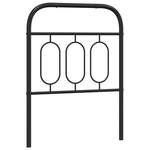 vidaXL udskiftningsgavl 75 cm metal sort