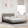 vidaXL sengeramme uden madras Hanko Taupe 120x200 cm Stof
