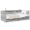 vidaXL Daybed med skuffe med hylde Gr&aring; Sonoma Konstrueret tr&aelig;