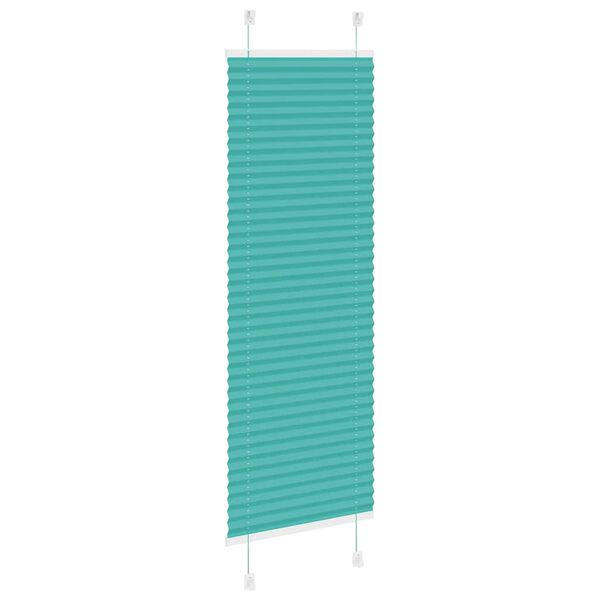 vidaXL Pliss&eacute;gardin Benzin Gr&oslash;n 50x100 cm Stofbredde 49,4 cm Polyester