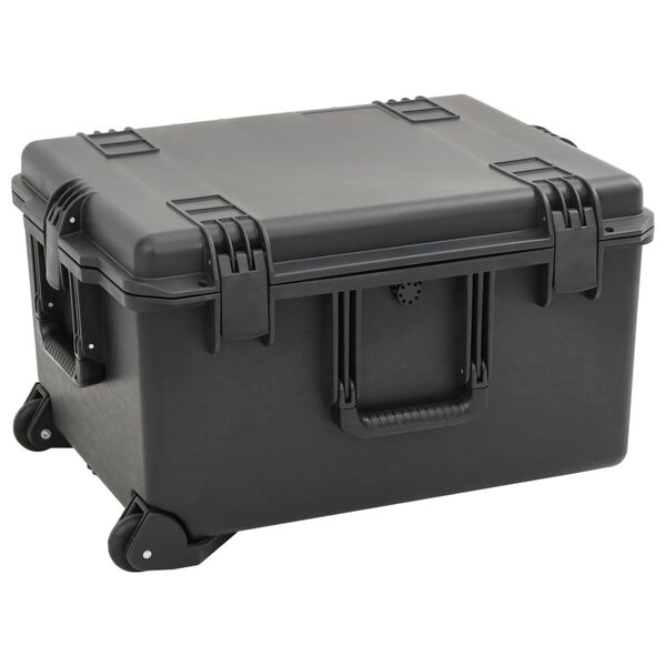 vidaXL transportabel flightcase 62,5x49,5x37 cm PP sort