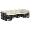 vidaXL Havesofa S&aelig;t 7 stk. 7-Antal s&aelig;der Sort polyrattan