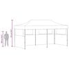 vidaXL foldbart pop up-festtelt 3 x 6 m cremefarvet