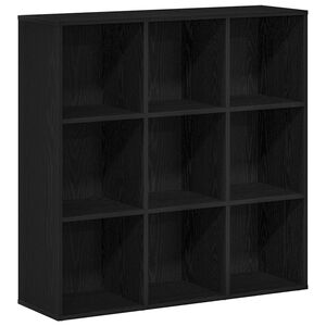 vidaXL bogskab sort egetr&aelig; 98x29x97,5 cm konstrueret tr&aelig;