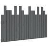 vidaXL sengegavl 127,5x3x80 cm massivt fyrretr&aelig; gr&aring;