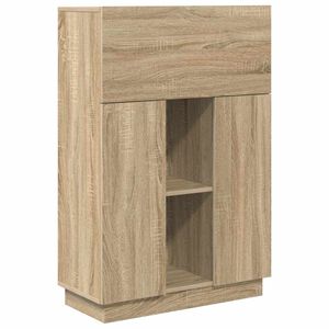 vidaXL Bord Sonoma eg 71,5 x 31,5 x 106,5 cm Konstrueret tr&aelig;