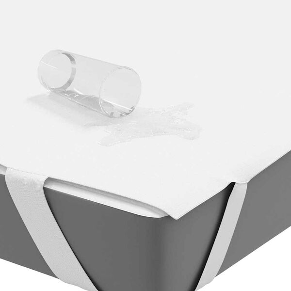 vidaXL madrasbeskytter 100x200 cm vandt&aelig;t hvid