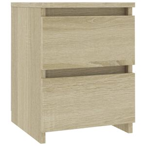 vidaXL sengebord 30x30x40 cm konstrueret tr&aelig; sonoma-eg