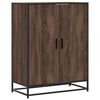 vidaXL skoskab 75x38x97,5 cm konstrueret tr&aelig; og metal brun egetr&aelig;