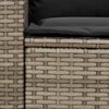 vidaXL sofas&aelig;t til haven 4 dele med hynder L-formet polyrattan gr&aring;