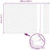 vidaXL Hegnsp&aelig;l S&oslash;lv 50 x 0,5 m (36 mm net) St&aring;l