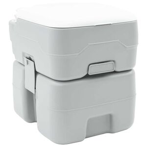 vidaXL Camping toilet Gr&aring; 41,5 x 36,5 x 42 cm H&oslash;j-densitet Polyethylen
