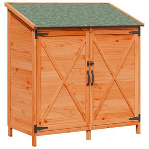 vidaXL Have Skur Brun 106 x 56 x 113,5 cm Massivt Fyrretr&aelig;