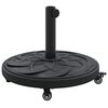 vidaXL Parasolfod 15.35 kg Sort Jern Rund