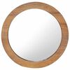 vidaXL v&aelig;gspejl 60 cm teak rund