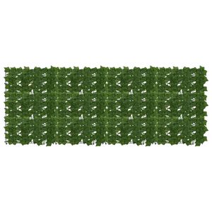 vidaXL Altanscreen med blade Gr&oslash;n 200 x 75 cm Polyethylen og stof
