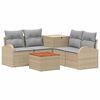 vidaXL Sofa S&aelig;t 6 stk. Beige og lys gr&aring; 55 x 55 x 37 cm