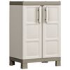 Keter lavt opbevaringsskab Excellence 97 cm beige gr&aring;brun