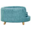 vidaXL hundesofa 69x49x40 cm plys turkis