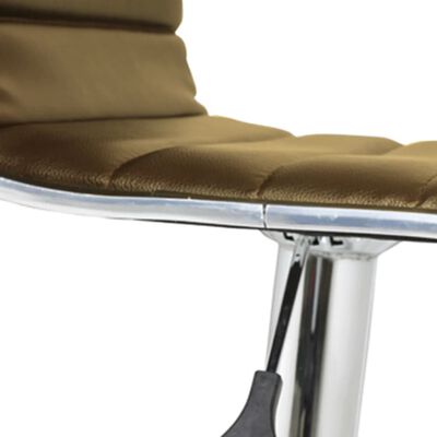 vidaXL barstole 2 stk. kunstlæder brun