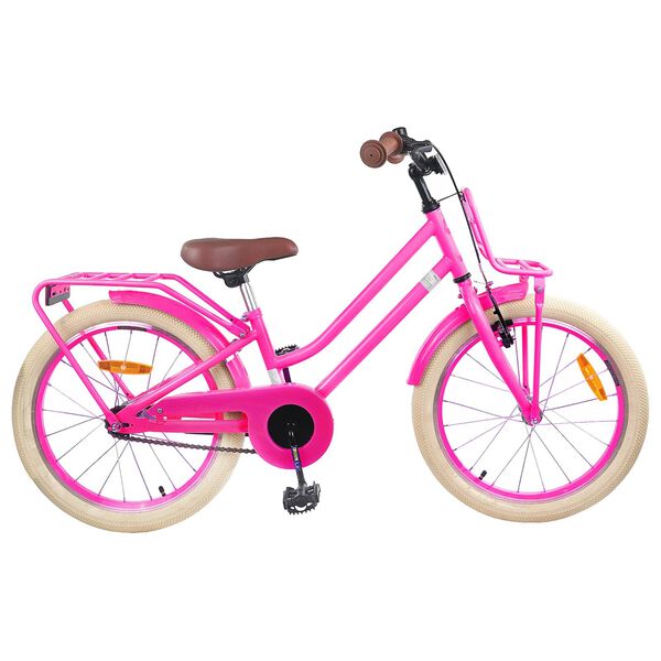 vidaXL B&oslash;rnecykel 20 tommer til b&oslash;rn i alderen 6-11 &aring;r M&oslash;rk pink