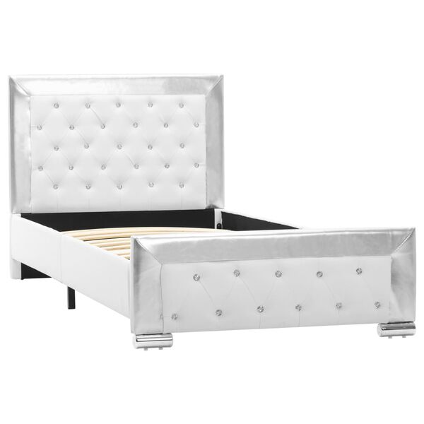 vidaXL sengestel 90x200 cm kunstlæder hvid