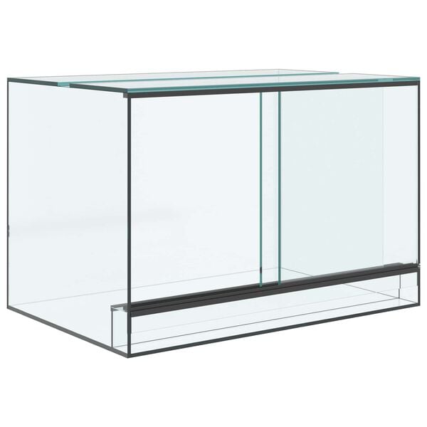 vidaXL Krybdyr og amfibiehabitater Hvid 60 x 40 x 40 cm Glas