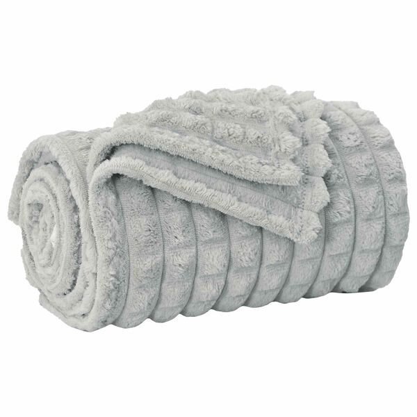 vidaXL Kastet&aelig;pper 6 pcs Gr&aring; 240 x 220 cm Fleece