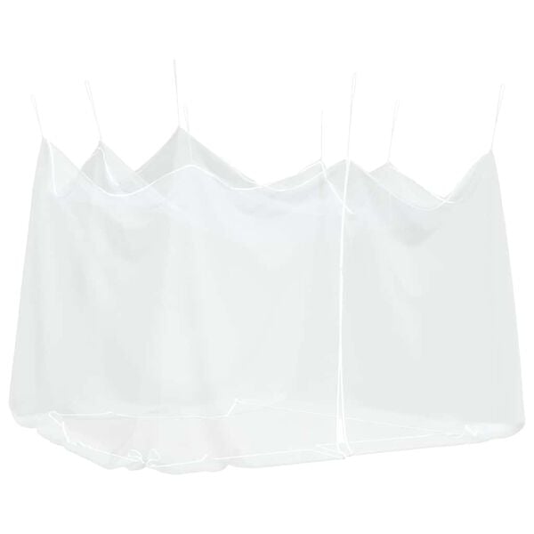 vidaXL myggenet til udend&oslash;rs brug 220 mesh hvid 300x300x250 cm