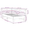 vidaXL seng med reol uden madras 90x200 cm massivt fyrretr&aelig; hvid