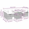 vidaXL sofas&aelig;t til haven 8 dele med hynder polyrattan brun