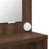 vidaXL Sovev&aelig;relsessminkeborde med skuffe Brun eg 80 x 39,6 x 135 cm