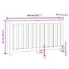vidaXL radiatorskjuler 149x20x82 cm konstrueret tr&aelig; sonoma-eg