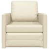 vidaXL Sovesofa Creme 74 x 77 x 81 cm Fløjl