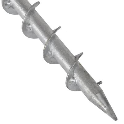 vidaXL parasolholder 55 cm galvaniseret stål