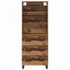 vidaXL Highboard Gammelt tr&aelig; 69,5 x 34 x 180 cm Konstrueret tr&aelig;
