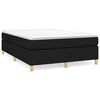 vidaXL Boxspring sengeramme 140x190 cm stof sort