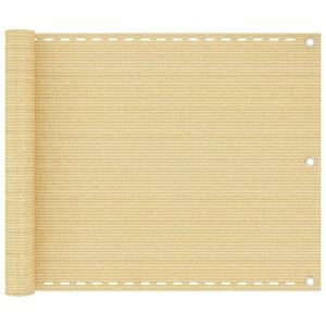 vidaXL altanafsk&aelig;rmning 75x300 cm HDPE beige