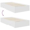 vidaXL Sengestel med skuffe Hvid 100 x 200 cm Konstrueret tr&aelig;