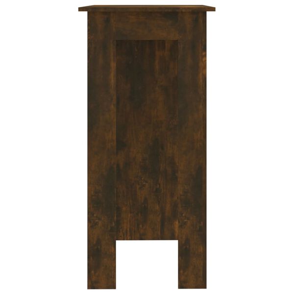 vidaXL barbord m. hylde 102x50x103,5 cm konstrueret tr&aelig; r&oslash;get eg