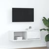 vidaXL tv-bord 80x31x25,5 cm konstrueret tr&aelig; hvid