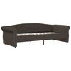 vidaXL daybed med USB 90x200 cm stof m&oslash;rkebrun