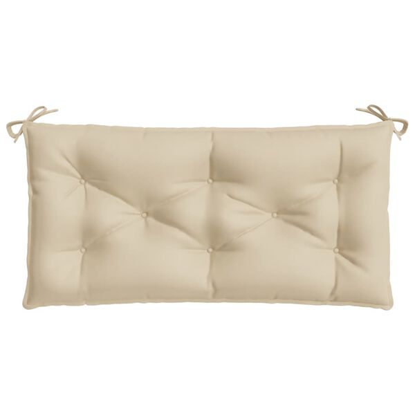 vidaXL hynde til haveb&aelig;nk 110x50x7 cm oxfordstof beige