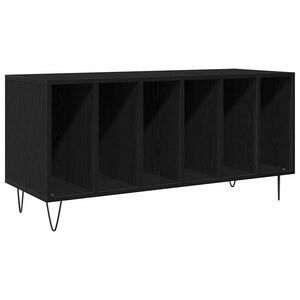 vidaXL Pladeskab Sort eg 100 x 38 x 48 cm Konstrueret tr&aelig;