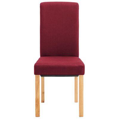 vidaXL spisebordsstole 2 stk. stof rød