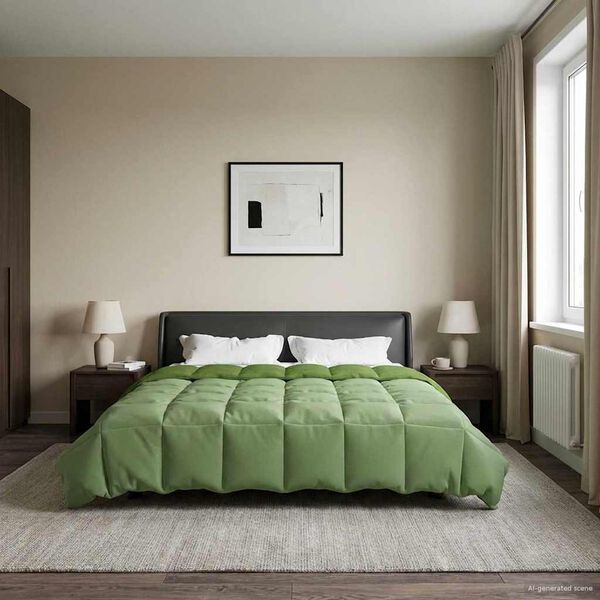 vidaXL Sommer dyne Quilting Gr&oslash;n 200 x 240 cm Mikrofiber