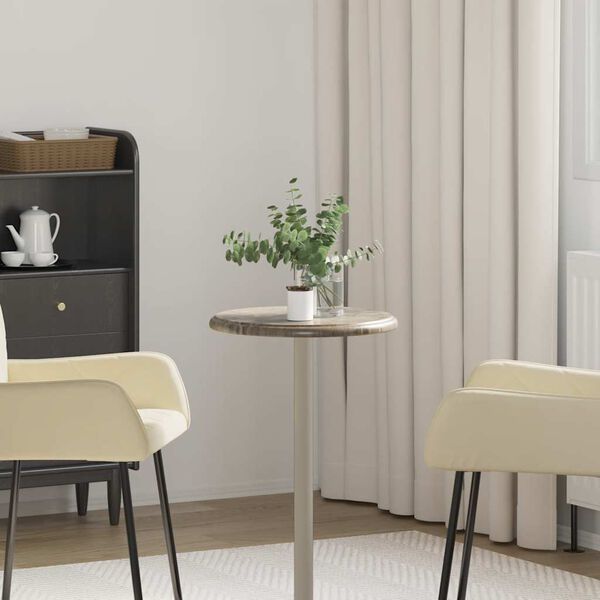 vidaXL bordplade &Oslash;40x2,5 cm marmor gr&aring;