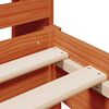 vidaXL seng med reol uden madras 75x190 cm massivt fyrretræ gyldenbrun