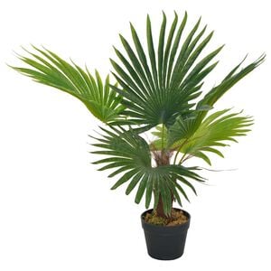 vidaXL kunstig palmeplante med potte 70 cm gr&oslash;n